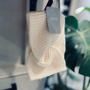 Crochet Girls Ear Warmer for Winter Irish Cream 1-3 Years